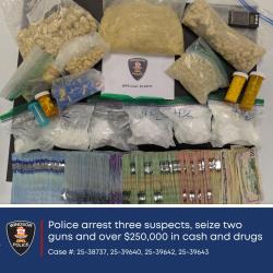 Seized drugs and cash.